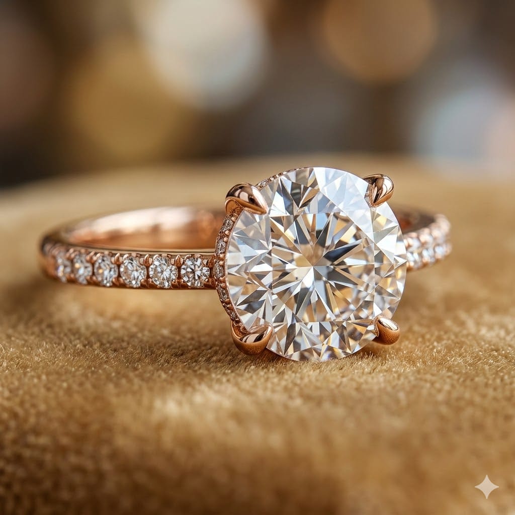 Timeless Rose Gold Diamond Ring – Luxury & Style in One