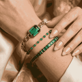 Green Gemstone Luxe Bracelet