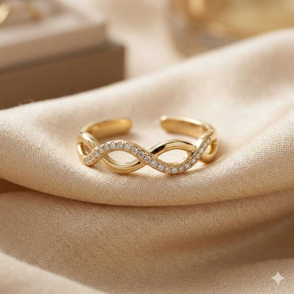 Unique Golden Ring for Women – Designer Luxury Fashion Jewelry